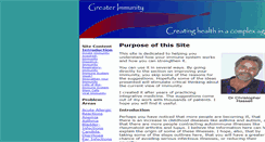 Desktop Screenshot of greaterimmunity.com